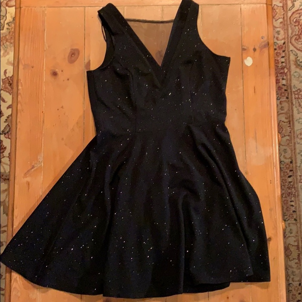 Jump apparel black sparkle dress